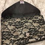 ALDO Lace Small Clutch Chain Bag Black Metallic Photo 2