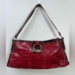 M.C Red Crocodile Pattern Handbag Photo 1