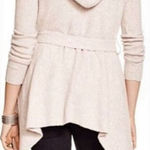 NWT Free People Sloane' Hooded Wrap Cardigan Tan Size L Photo 0