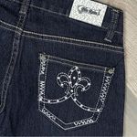 Blu Rein Rhinestone Embellished Low Rise Skinny Jeans Blue Juniors 5 Size undefined Photo 5