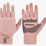 New Womens Redess Dusty Rose Gripsense Fingerless Winter Gloves Pink Photo 0