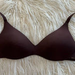 SKIMS Wireless Push Up Plunge Bra Cocoa Size 34DD Photo 0