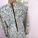 Vintage Shrader Sport Paisley Floral Knife Pleat Midi Skirt Set Cream Multi 6P Pink Photo 9