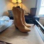 Forever 21 Camel Suede Heeled Boots Photo 3