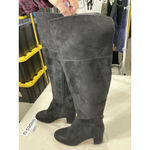 INC Womans Ronn Otk Black Faux Suede Block Heel Boots Size 6.5 M Photo 3