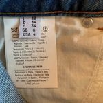 Jeremy Scott Abstract Patched Western Fringe Denim Pencil Skirt Size 4 NEW $705 Blue Photo 9