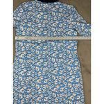 Lilly Pulitzer NWT‎  Ainslee Lunar Blue Palm Beach Petals 3/4 Sleeve Dress Size L Photo 6