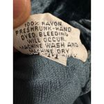 CP Shades Rayon Velvet Pull-On Pants | Teal Blue | Size Medium | Boho Lagenlook Photo 5