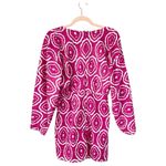 ZARA  Fuschia Printed Mini Cotton Linen Dress 7521/340 2023 Small Blogger Fav Photo 2