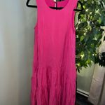 Anthropologie MAEVE Marlene Tiered Maxi Dress in Fuchsia Size Small Photo 2