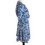 Rails Fiorella Mini Dress in Chambray Floral Size Small Ruffles Flirty Summer Photo 6