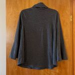 Anthropologie Postmark Bell Sleeve Rainbow Stripes Turtleneck Shirt Top Medium Photo 3