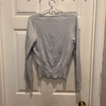 Vintage Mossimo‎ Steel Blue Cardigan Silk Nylon Blend Womens Size Medium Size L Photo 4