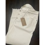 Madewell  High Rise Skinny Jeans Size 35 Petite US 20 White NWT Step Frayed Hem Photo 2