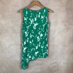 Alfani Green Floral Sleeveless Asymmetrical Tunic NEW SMALL Photo 5