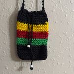 Colorful Crochet Crossbody Bag Black Photo 1