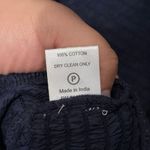 New Rhode NWT 100% Cotton Navy Smocked Anya Mini Dress Size Small Blue Photo 6