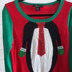 United States Sweaters Womens PENGUIN  Ugly Christmas Sweater Party Dress Sequin Animal Size‎ L Photo 3