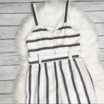 Crystal Doll White and blue Striped belted jumpsuit Photo 5