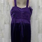 Adrianna Papell Evening Dress Womens 12 Purple Polyester Lined Padded Bra Cups Photo 3