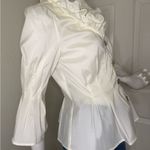 Chetta B  Elegant Cream Ruffle Blouse Photo 5
