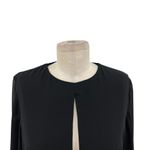 C/MEO COLLECTIVE Counting Stars Top Black Sheer Sleeve Peplum Keyhole Medium Photo 4