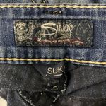 Silver Suki Super Stretch Denim Jeans 30 Med Wash Straight Mid Rise Button Zip Photo 5