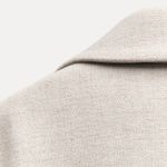 ZARA coat belted trench wool classic casual jacket overcoat Photo 8