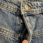 Free People  We the Free Button Fly Wide Leg Raw Hem Cropped Jeans Photo 2