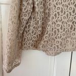 Size 3 Cream Cropped Blazer Lace Sequin Jacket Formal Chicos Size XL Photo 13