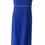 After Dark Evening Gown Blue Rhinestones Formal Prom Sleeveless Size 12 Photo 10