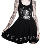 KILLSTAR Black Graphic Sleeveless Dress Photo 0