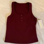 Marika Maroon Crop Tank Top Photo 0