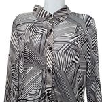 Sweet Rain Young Contemporary Top Womens Large Elastic Blouse Sheer Long Sleeve Photo 1