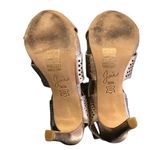 Joie  Rose Gold Laser Cut Lace Up Open Toe Elvie Booties Size 6.5 Photo 4