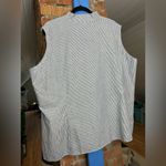 Ming Wang  Striped Cotton Linen Top Photo 2