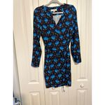 Loft Womens Floral Print Long Sleeve Dress With Belt M Photo 3