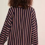 Free People  Making In Happen Pullover Navy Large Photo 3