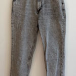 ZARA  Black Acid‎ Wash Mom Jeans Women's Size 26 Photo 0