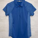 Under Armour  Women's Blue Short Sleeve Fitted Quarter Zip Athletic Shirt Photo 1