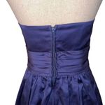 David's Bridal David’s Bridal Women’s Strapless Dress Size 8 Navy Blue Bridesmaid Cocktail Photo 4