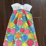 Lilly Pulitzer ‎ floral dress Minnie zinnie strapless cruise summer small Photo 3