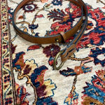 CHAPS  Tan Leather D-Ring Belt Size M Brown Adjustable Classic Preppy Casual Photo 0