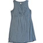 Tommy Bahama Cassia Open Back Blue Striped Jersey Knit Mini Dress Size Large Photo 4