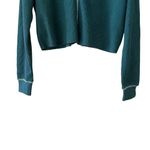 BP  by Be Proud Women's Split Neck Thermal Cropped Top Green Moss Waffle SZ S Photo 2