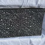 DKNY  Black and Gray Leopard Print Clutch Photo 6