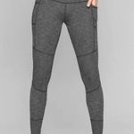 Athleta EXCURSION Heathered Black Tight Leggings Sz S Photo 0