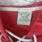 Ivory Ella  Women's Short Sleeve Terry Cloth Hooded Lounge Top Size Large Photo 3