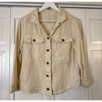 Joie  100% linen off white shacket glazer size M Photo 1