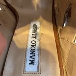 Manolo Blahnik Brown Leather Sandals Classic Design Photo 6